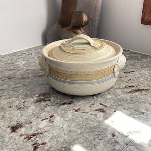 Vintage Haas Studio Stoneware Casserole Pot